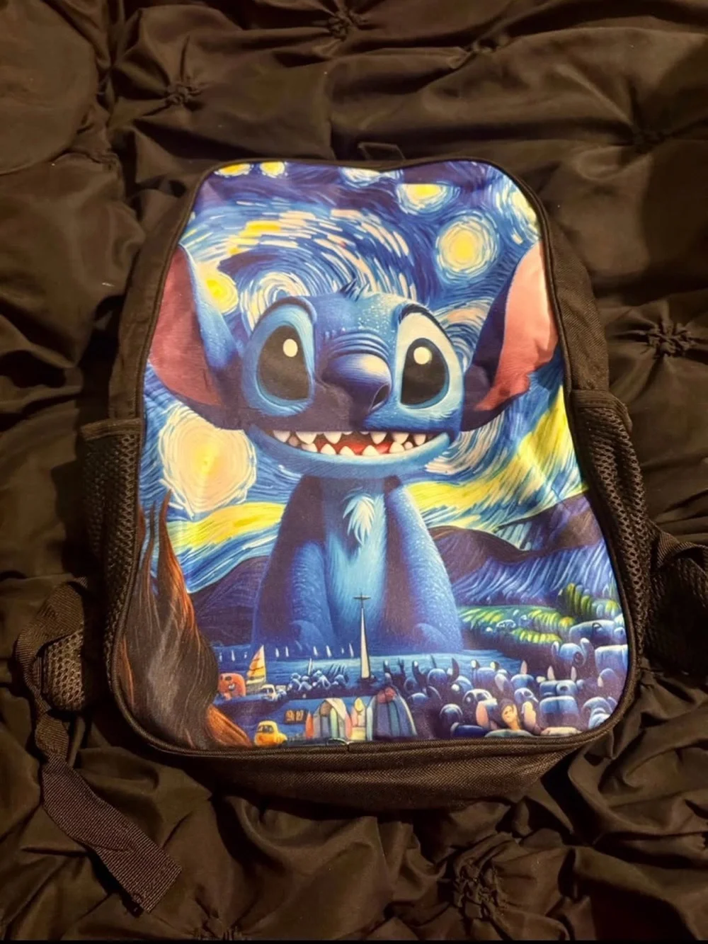 NEW Lilo & Stitch Starry Night 3 Piece Backpack Set - Lunch Bag & Pencil Case